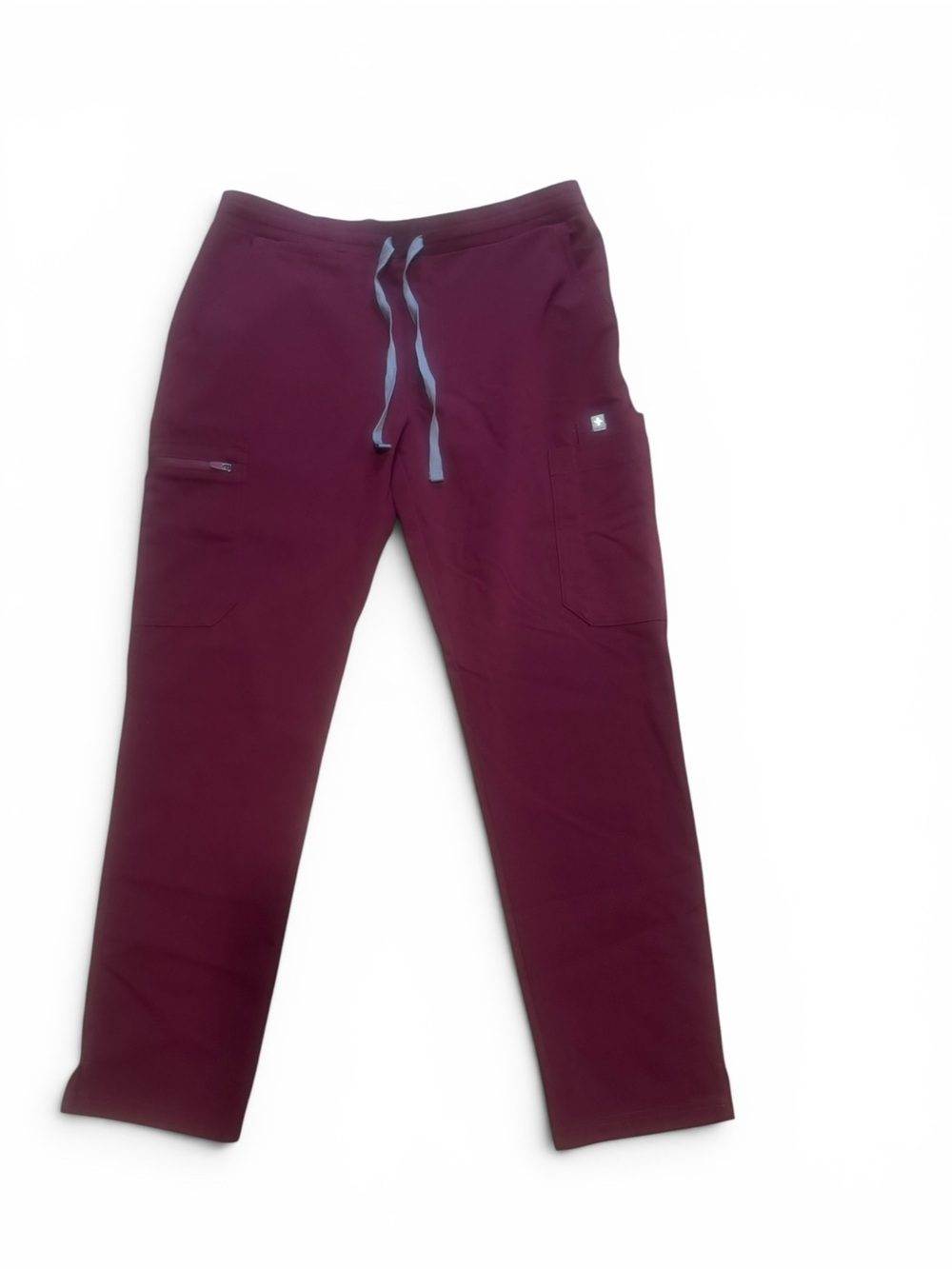FIGS Yola Skinny Scrub Pants Burgundy Original Waistband Good Condition